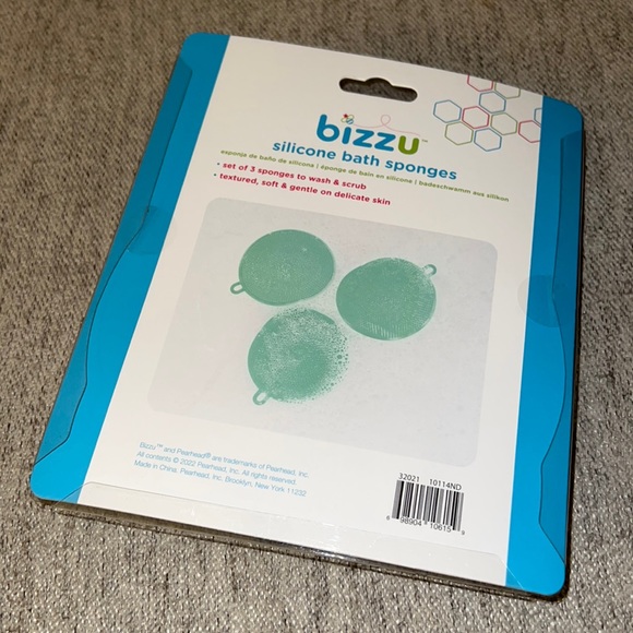 10/$10 Bizzu Silicone Bath Sponges - 3pk - Picture 2 of 2